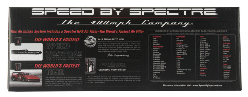 Load image into Gallery viewer, Spectre 10-12 Chevy Camaro V8-6.2L F/I Air Intake Kit - Clear Anodized w/Red Filter
