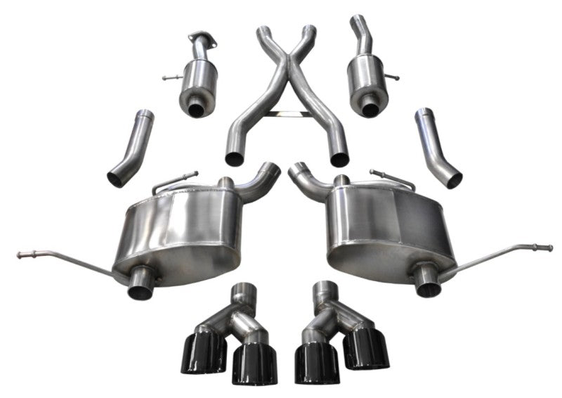 Load image into Gallery viewer, Corsa 2014-2021 Jeep Grand Cherokee 3.6L V6 Black Sport Cat-Back Exhaust

