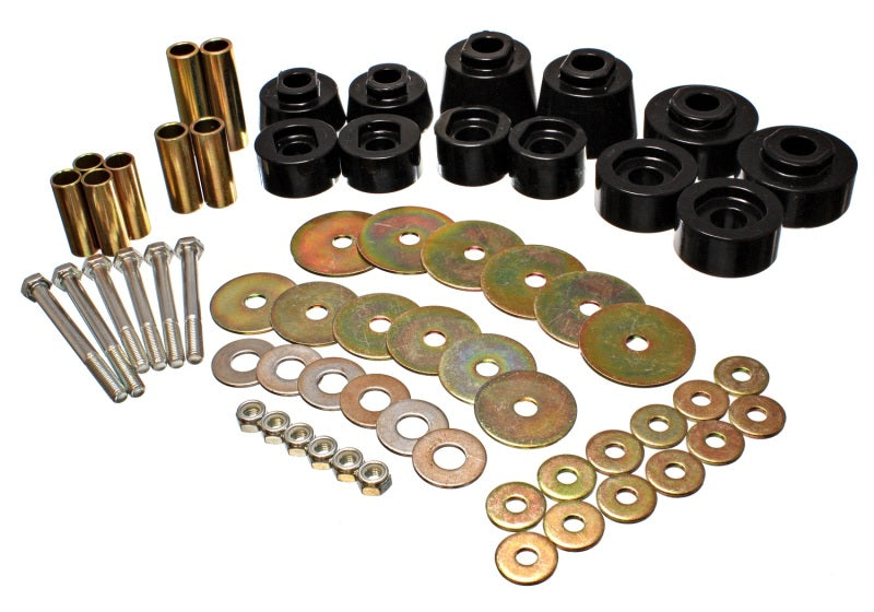 Load image into Gallery viewer, Energy Suspension Body Mount Set - Std. &amp; Extra Cab - Black
