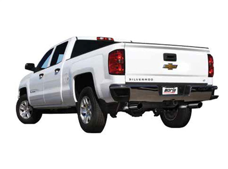 Load image into Gallery viewer, Borla 14 Sierra 1500 C/B S-Type Exhaust/2.75in Into Dual 2.25in Out 4in Split Rear Exit-Black Chrome
