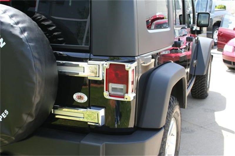 Load image into Gallery viewer, Putco 07-18 Jeep Wrangler - Rear Hinge Cover also Fits Sahara Edition
