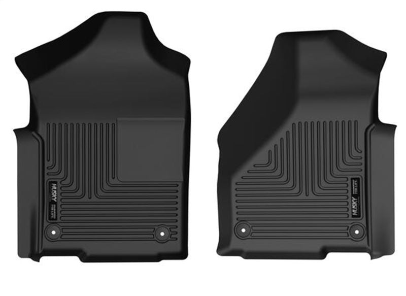 Load image into Gallery viewer, Husky Liners 19-22 RAM 2500/3500 Std Cab (Vinyl Floor) WeatherBeater Front Floor Liners - Black
