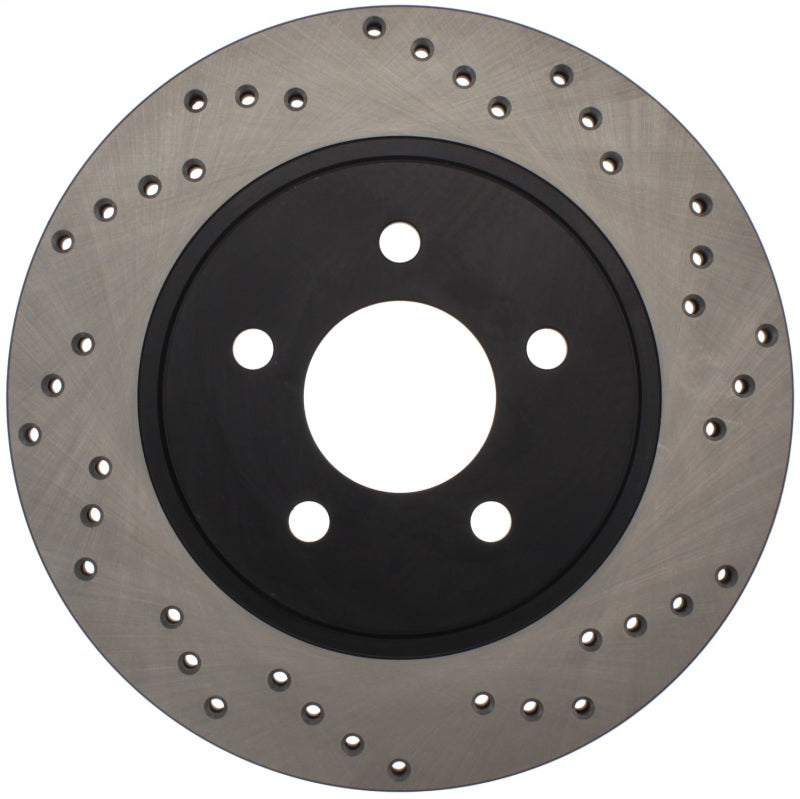 Load image into Gallery viewer, StopTech 05-10 Ford Mustang V6/4.0L / GT V8/4.6L Cross Drilled Left Rear Rotor
