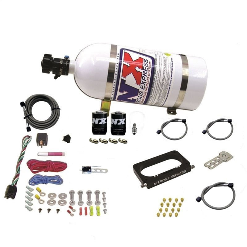 Load image into Gallery viewer, Nitrous Express 96-04 Ford Mustang Cobra/Mach 1 4 Valve Nitrous Kit (50-300HP) w/10lb Bottle

