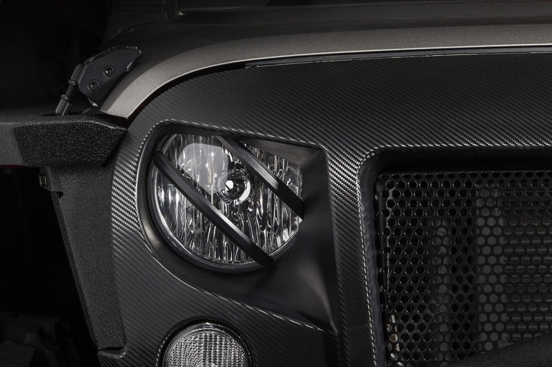 Load image into Gallery viewer, Rugged Ridge 07-18 Jeep Wrangler JK Black Elite Pivotal Headlight Euro Guard
