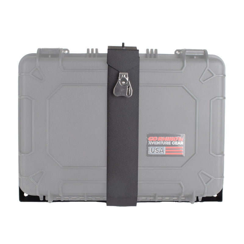 Load image into Gallery viewer, Go Rhino XVenture Gear Hard Case Mount Large 20in. (Mount ONLY for XRS/SRM Racks) - Tex. Blk
