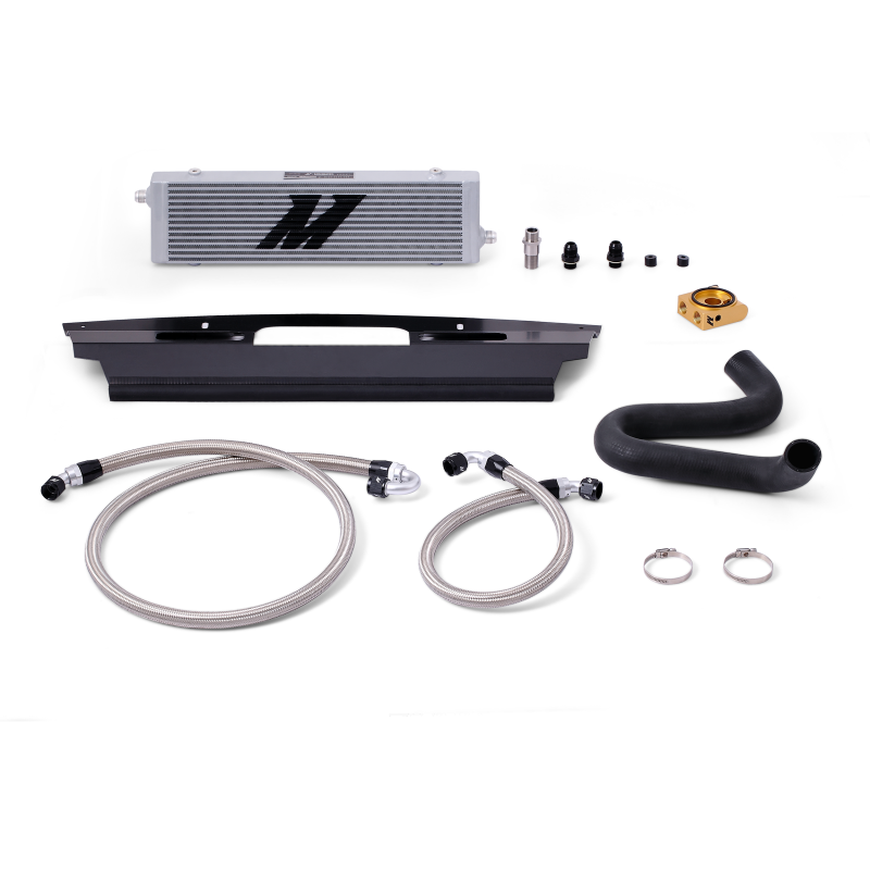 Load image into Gallery viewer, Mishimoto 2015+ Ford Mustang GT Thermostatic Oil Cooler Kit - Silver
