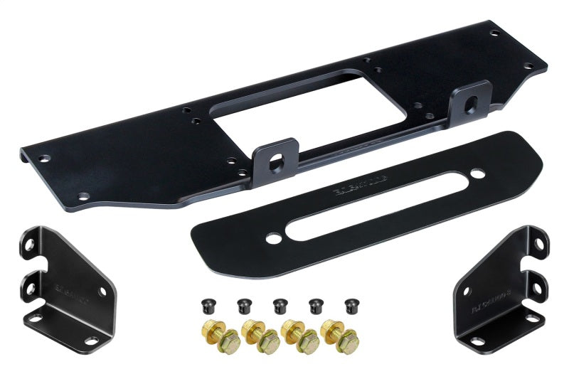Load image into Gallery viewer, RockJock JL/JT Winch Plate Kit Steel Bumper
