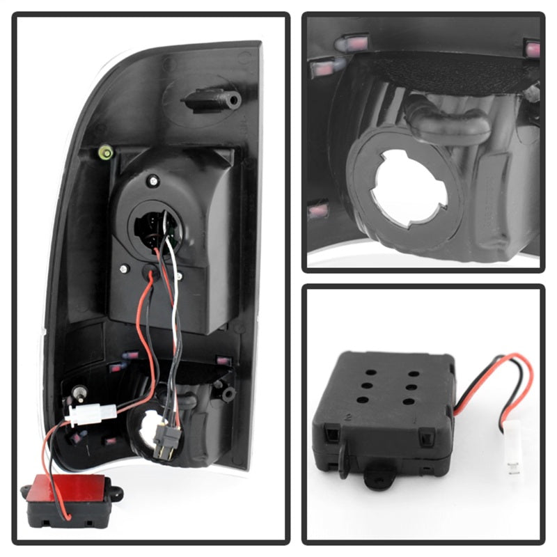 Load image into Gallery viewer, xTune Ford F250/350/450/550 Super Duty 99-07 LED Tail Lights Black Smoke ALT-JH-FF15097-LED-BKSM
