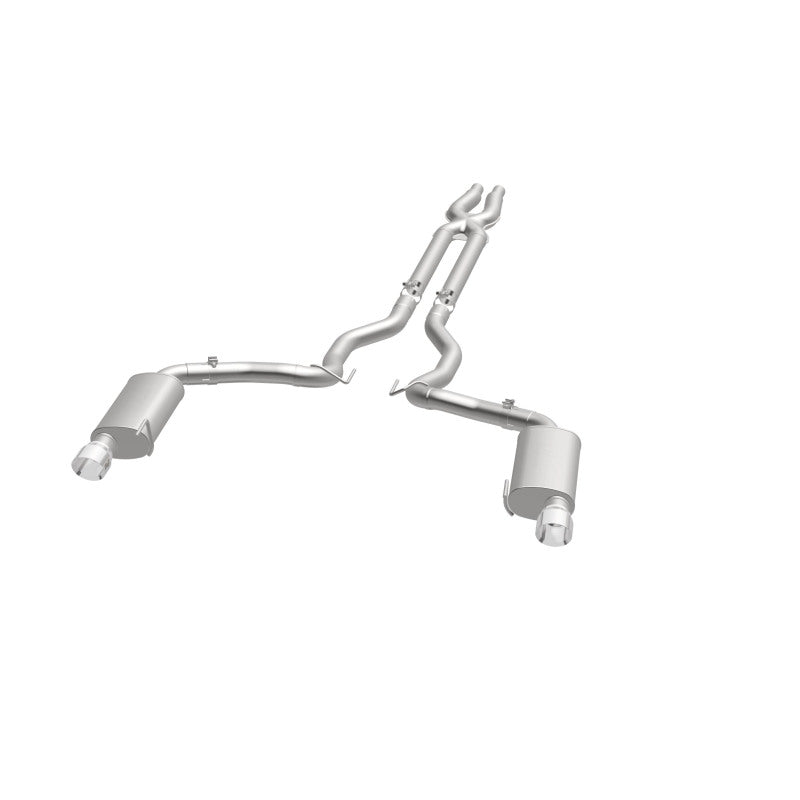 Load image into Gallery viewer, MagnaFlow Cat Back, SS, 3in, Street, Dual Split Polished 4.5in Tips 2015 Ford Mustang GT V8 5.0L
