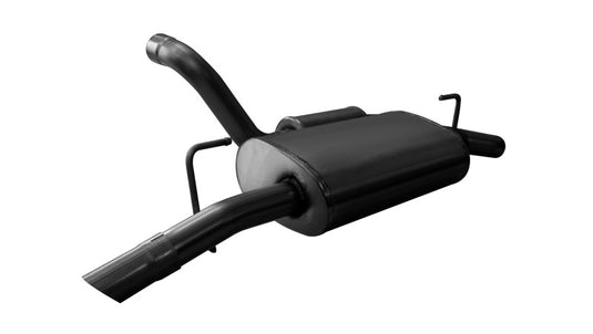 Corsa 2018-2025 Jeep Wrangler JL 2.5in Dual Rear Turn Down Exit Black Touring Axle-Back Exhaust