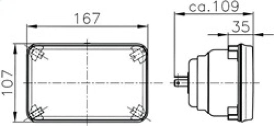 Hella Headlamp EINS FH GN MGS12 1KB