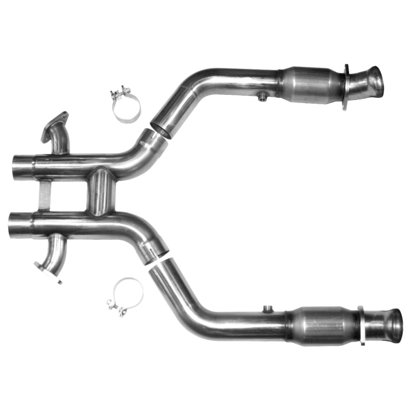 Load image into Gallery viewer, Kooks 12-13 Ford Mustang 302 Boss Edition 1-3/4 x 3 Header &amp; Catted H-Pipe Kit
