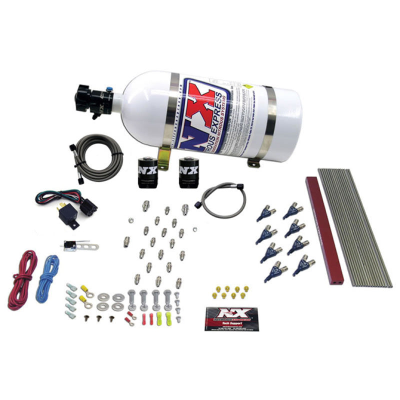 Load image into Gallery viewer, Nitrous Express GM LT1/LS1 Pro Piranha Nozzle Gas Nitrous Kit w/10lb Bottle
