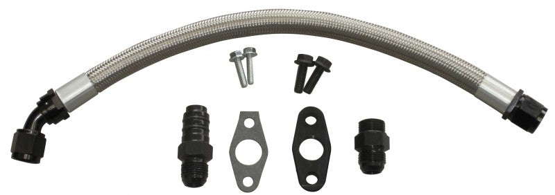 Load image into Gallery viewer, Fleece Performance Universal Cummins Turbo Drain Tube Kit (for 2nd Gen Swaps)
