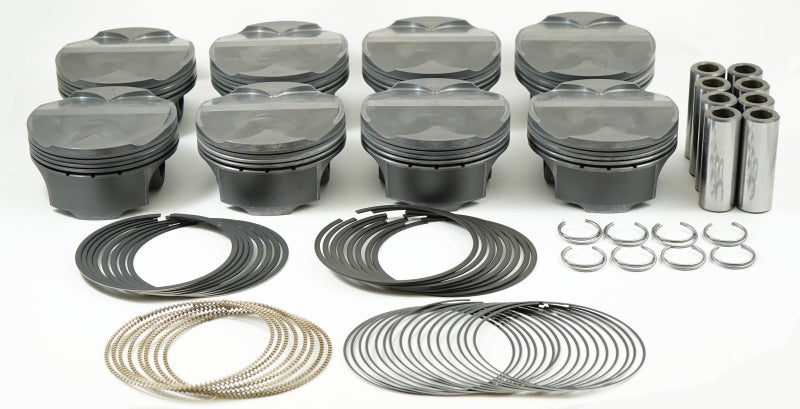 Load image into Gallery viewer, Mahle MS Piston Set SBF 302ci 3.630in Bore 3.65in Stroke 5.933in Rod .866 Pin -5cc 10.0 CR Set of 8
