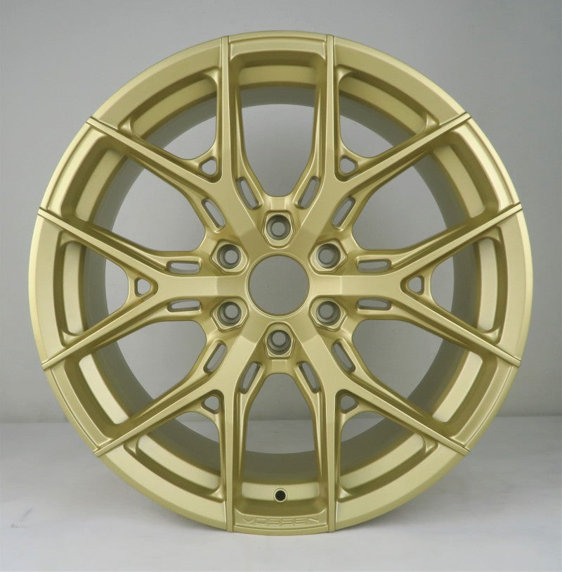 Load image into Gallery viewer, Vossen HF6-4 20x9.5 / 6x135 / ET15 / 87.1 - Satin Gold Wheel
