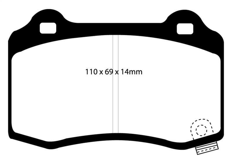 Load image into Gallery viewer, EBC 04-05 Cadillac CTS-V 5.7 Bluestuff Rear Brake Pads
