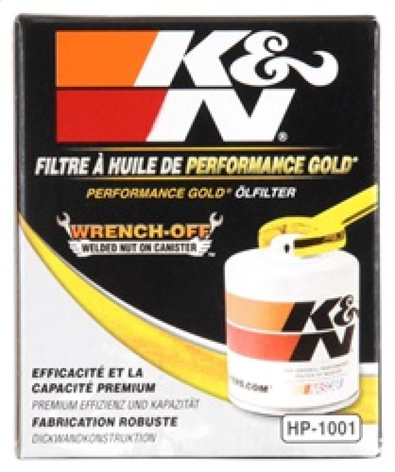 Load image into Gallery viewer, K&amp;N Chevy / Pontiac / GMC / Buick Performance Gold Oil Filter
