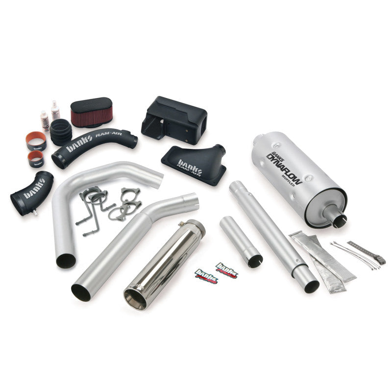 Load image into Gallery viewer, Banks Power 16-17 Ford 6.8L MH-A Stinger Bundle - SS Single Exhaust Left Exit w/ Chrome Tip
