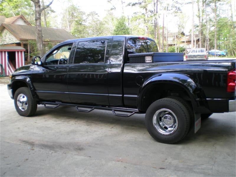 Load image into Gallery viewer, N-Fab Nerf Step 06-09 Dodge Ram 1500/2500/3500 Mega Cab 6.4ft Bed - Gloss Black - Bed Access - 3in
