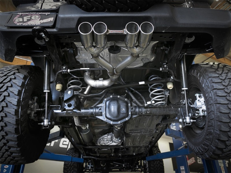 Load image into Gallery viewer, aFe Rebel Series 2.5in. 304 SS C/B Exhaust System 2018 Jeep Wrangler (JL) V6-3.6L - Polished Tip
