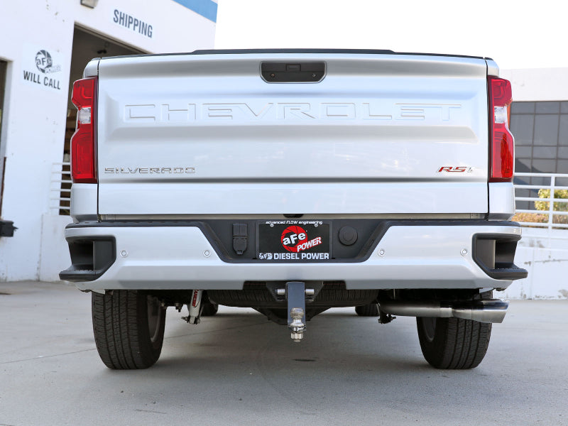 Load image into Gallery viewer, aFe Rebel XD Series 3in 304SS DPF-Back 20-21 GM Trucks L6-3.0L (td) LM2 - Dual Polished Tip
