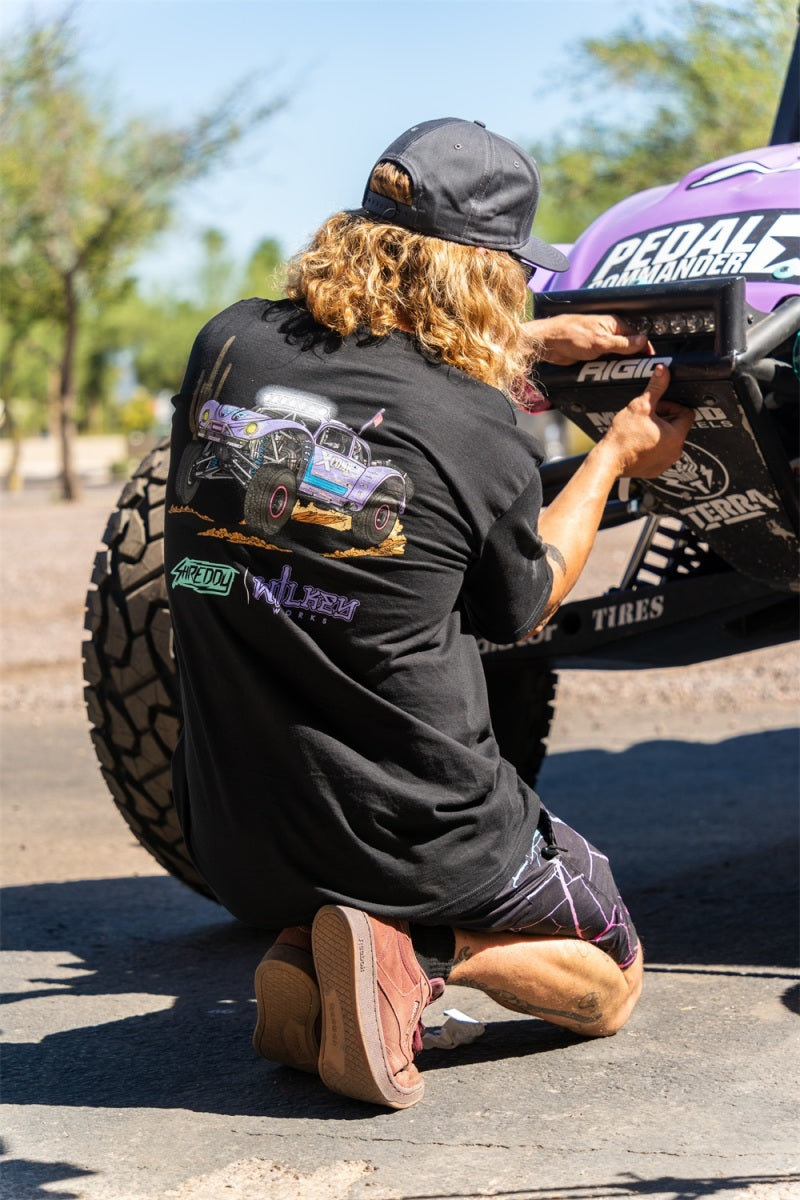 Load image into Gallery viewer, Rigid Industries x SHREDDY 360-Series 4in Lights w/Wt Bcklght (2) + 6 Covers (2 Pink/2 Teal/2 Blk)
