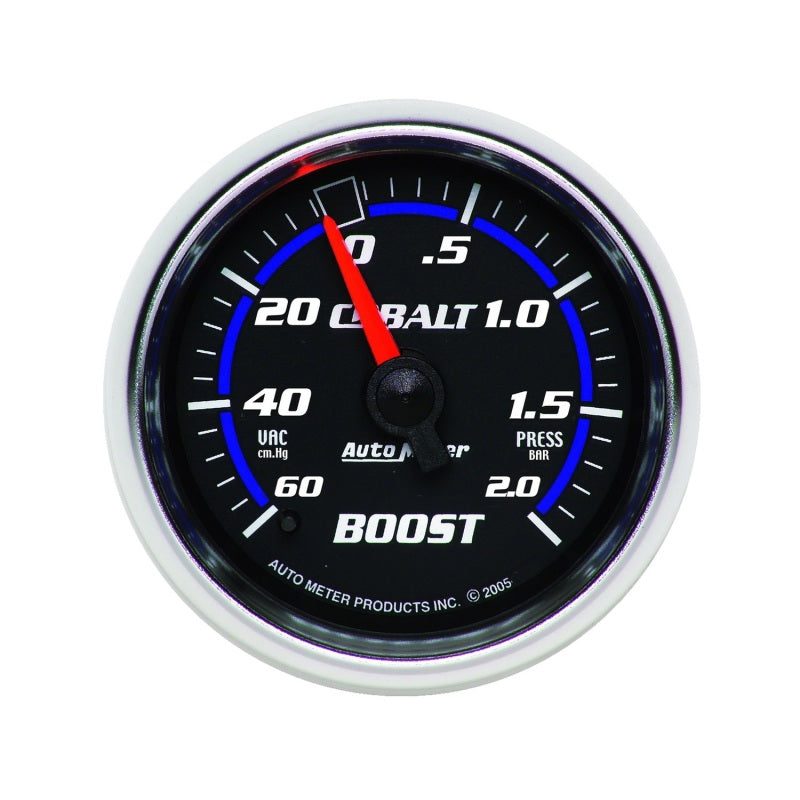 Load image into Gallery viewer, Autometer Cobalt 52mm 2 BAR Mechanical Boost Gauge

