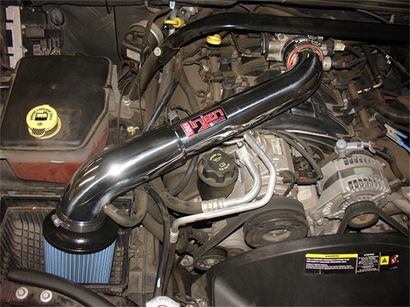 Load image into Gallery viewer, Injen 05-07 Jeep Grand Cherokee WK 4.7L V8 Wrinkle Black Tuned Air Intake w/ MR Tech
