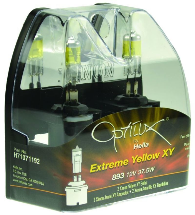 Load image into Gallery viewer, Hella Optilux 893 12V 37.5W Extreme Yellow Bulbs (Pair)
