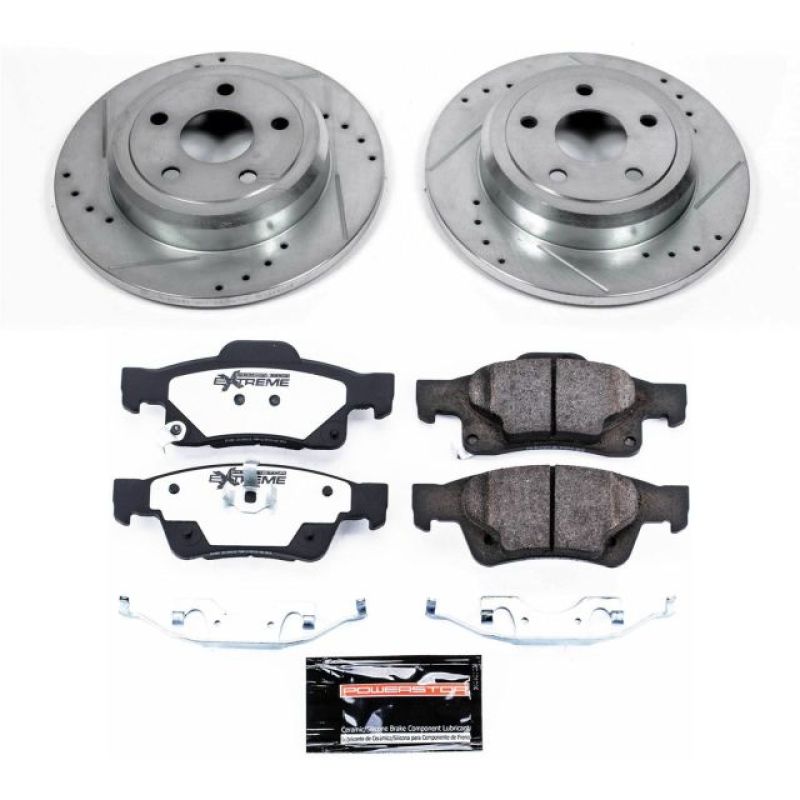 Load image into Gallery viewer, Power Stop 11-19 Dodge Durango Rear Z36 Truck &amp; Tow Brake Kit
