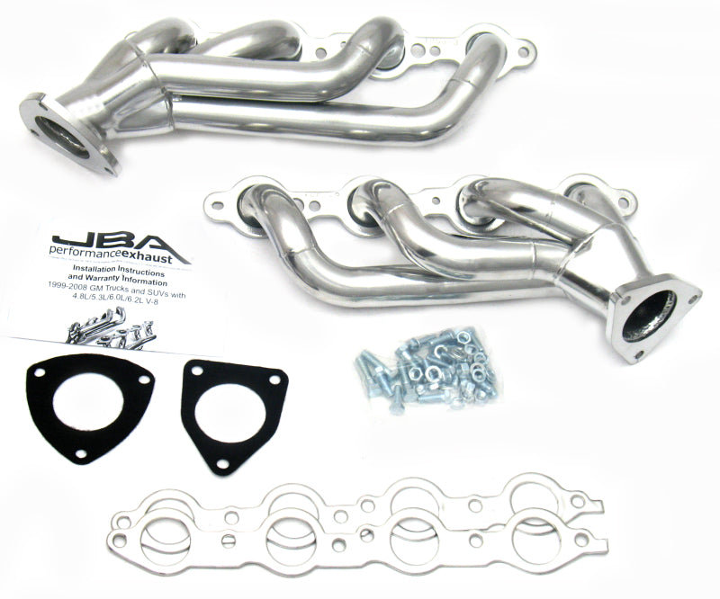 Load image into Gallery viewer, JBA 03-06 GM Truck 6.0L LS w/o EGR 1-5/8in Primary Silver Ctd Cat4Ward Header
