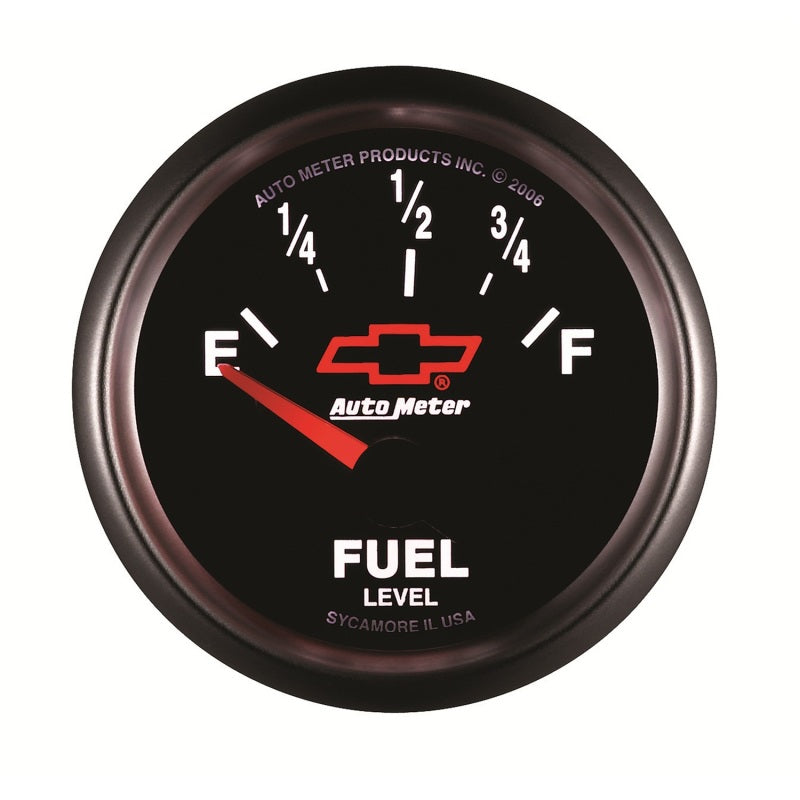 Load image into Gallery viewer, Autometer GM Bowtie Black 2-1/16 Fuel Level, 0-90 , Air-Core 8-18V
