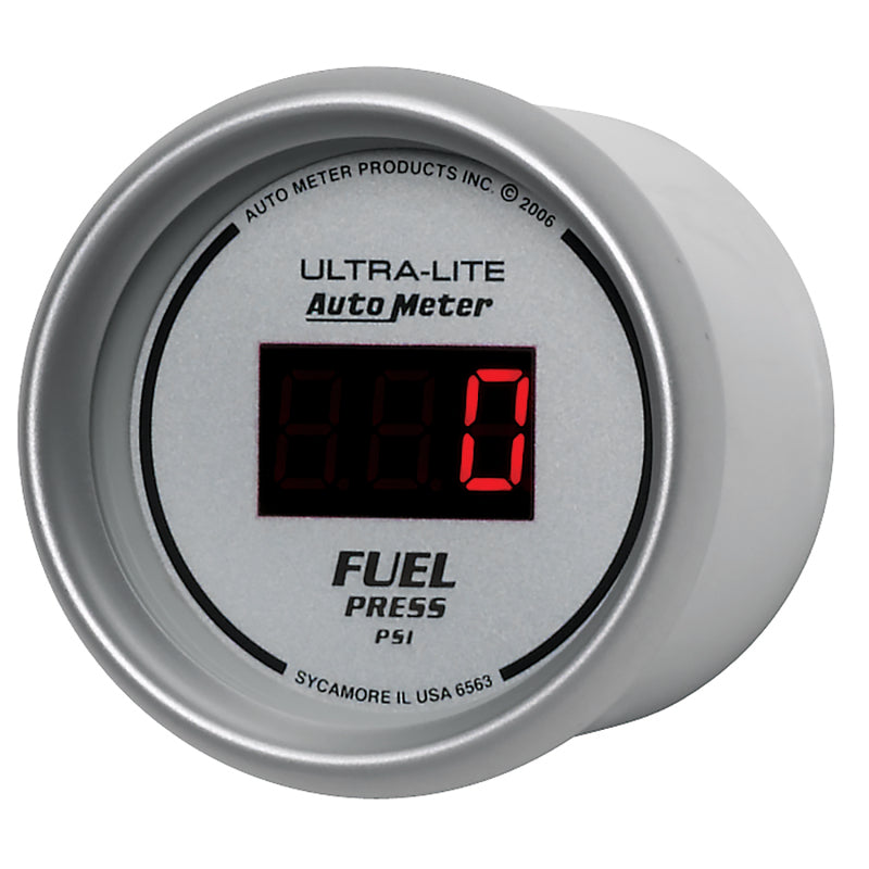 Load image into Gallery viewer, Autometer Ultra-Lite 52MM 5-100 PSI Digital Fuel Pressure Gauge
