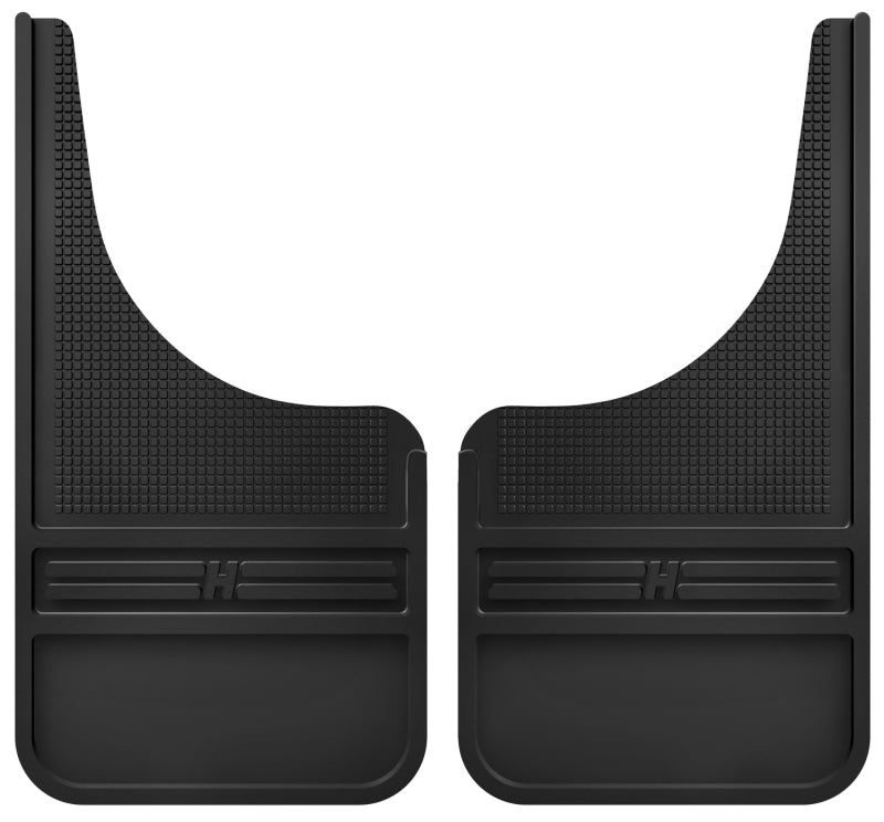 Load image into Gallery viewer, Husky Liners Universal 12in Wide Black Rubber Front Mud Flaps w/o Weight
