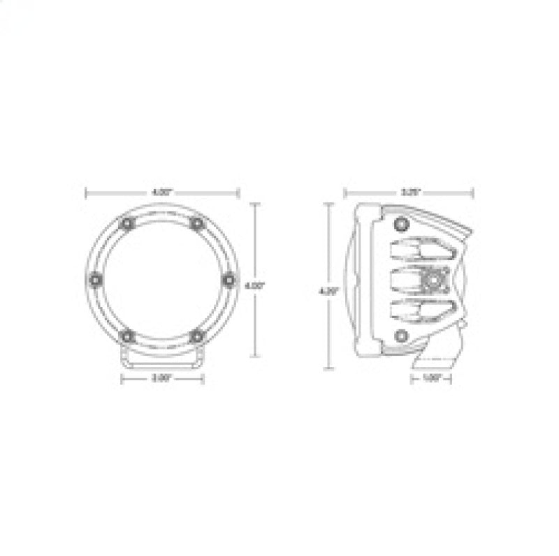 Load image into Gallery viewer, Rigid Industries 360-Series 4in Fog w/ Amber PRO Lens - White (Pair)
