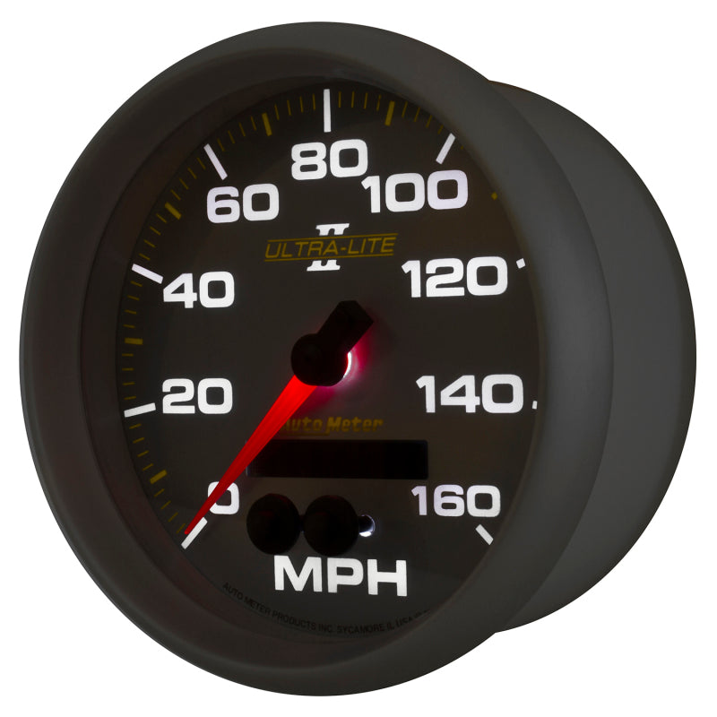 Load image into Gallery viewer, Autometer Ultra-Lite II 5in 0-140MPH In-Dash Electronic GPS Programmable Speedometer
