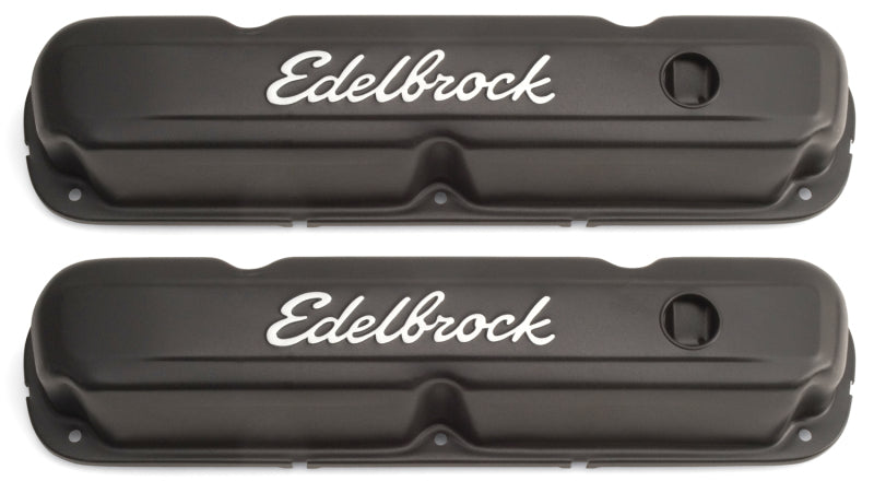 Load image into Gallery viewer, Edelbrock Valve Cover Signature Series Chrysler 1965-1991 318-340-360 CI V8 Black
