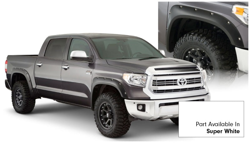 Load image into Gallery viewer, Bushwacker 16-18 Toyota Tundra Fleetside Pocket Style Flares 4pc 66.7/78.7/97.6in Bed - Super White
