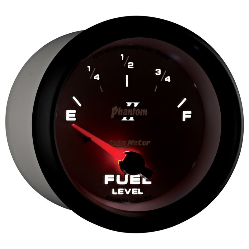 Load image into Gallery viewer, AutoMeter Gauge Fuel Level 2-5/8in. 240 Ohm(e) to 33 Ohm(f) Elec Phantom II
