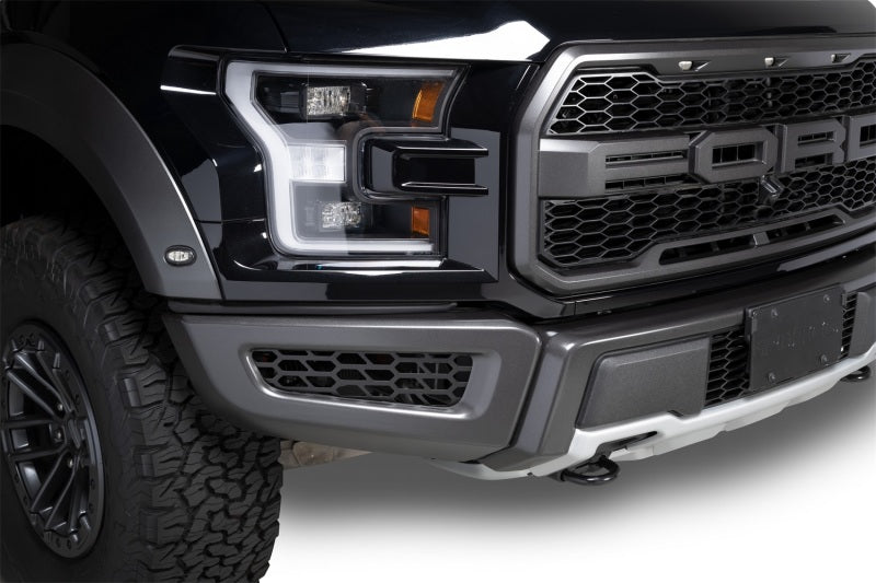 Load image into Gallery viewer, Putco 18-20 Ford F-150 Raptor - Hex Shield - Black Powder Coated Bumper Grille Inserts
