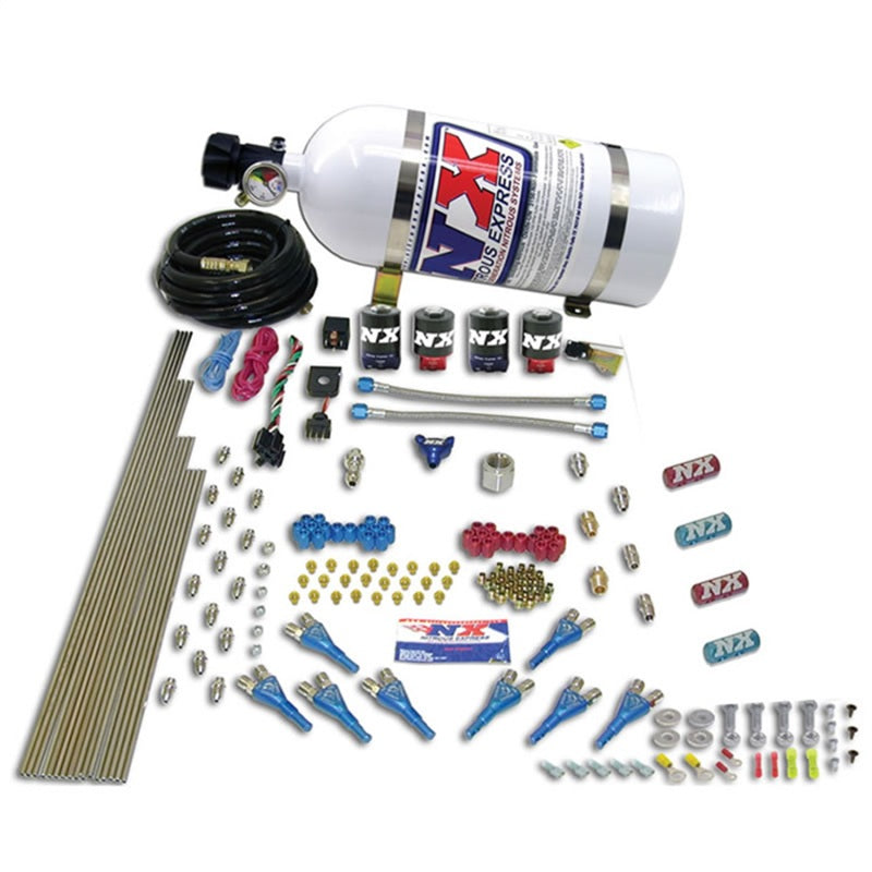 Load image into Gallery viewer, Nitrous Express Street Shark Gas 4 Solenoids Nitrous Kit (100-150-250HP) w/o Bottle
