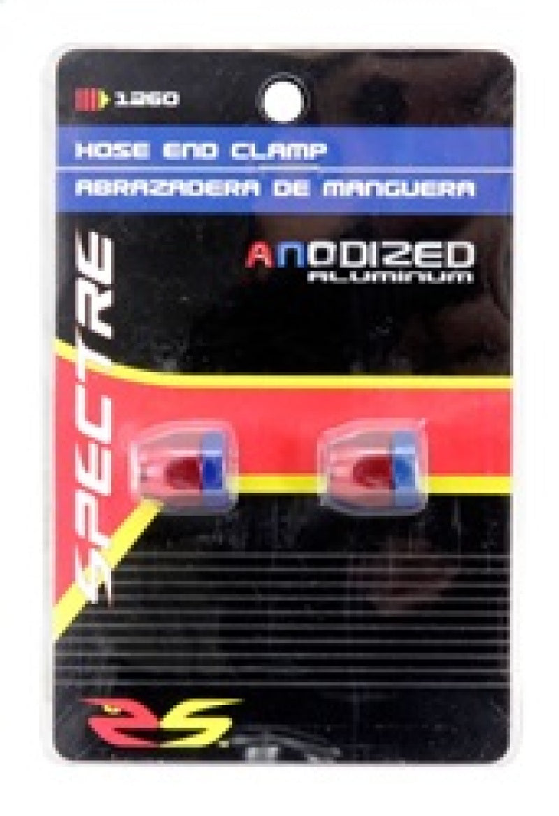 Load image into Gallery viewer, Spectre Magna-Clamp Hose Clamps 7/32in. (2 Pack) - Red/Blue
