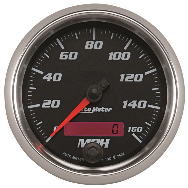Load image into Gallery viewer, Autometer Pro-Cycle Gauge Speedometer 3 3/8in 160Mph Elec. Programmable Black
