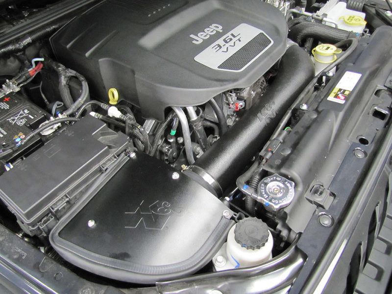 Load image into Gallery viewer, K&amp;N 12-13 Jeep Wrangler 3.6L-V6 AirCharger Perf Intake Kit
