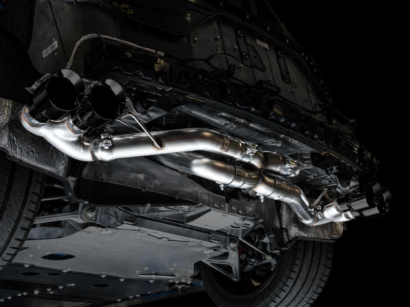 Load image into Gallery viewer, AWE Tuning 2020 Chevrolet Corvette (C8) Track Edition Exhaust - Quad Diamond Black Tips
