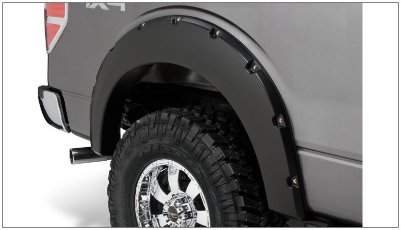 Load image into Gallery viewer, Bushwacker 09-14 Ford F-150 Styleside Pocket Style Flares 4pc 67.0/78.8/97.4in Bed - Black
