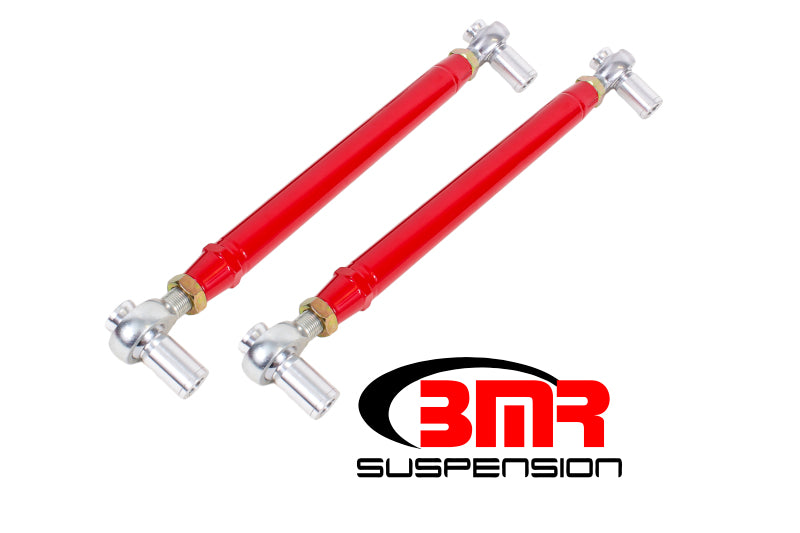 Load image into Gallery viewer, BMR 79-98 Fox Mustang Chrome Moly Lower Control Arms w/ Double Adj. Rod Ends - Red
