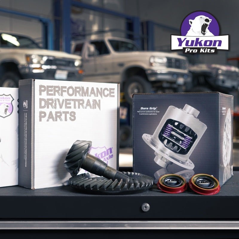 Load image into Gallery viewer, Yukon 9.5in GM 3.73 Rear Ring &amp; Pinion Install Kit 33 Spline Positraction Axle Bearing and Seals

